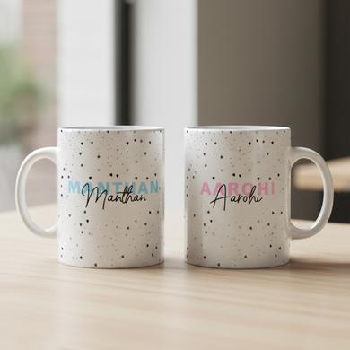 Personalized Minimal Name Mug Set
