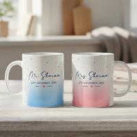 Personalized Mr. & Mrs. Mug Set