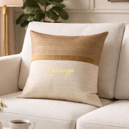 Color block Personalized Cushion