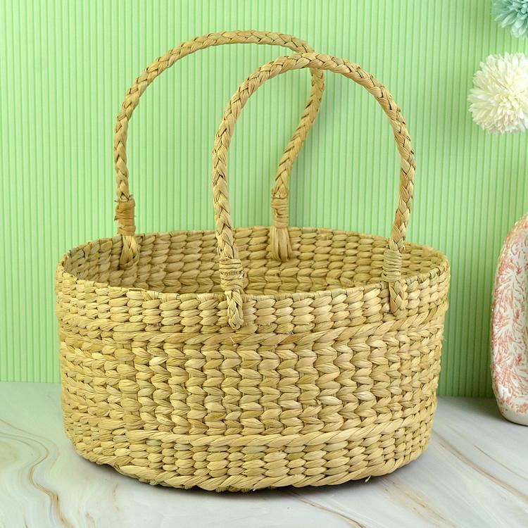 Round Basket with Handle