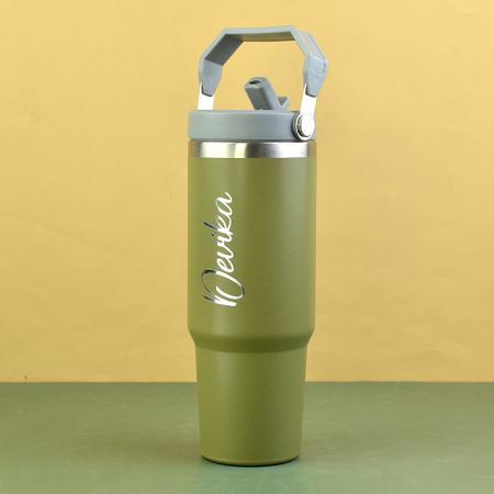 Personalized Green Tumbler