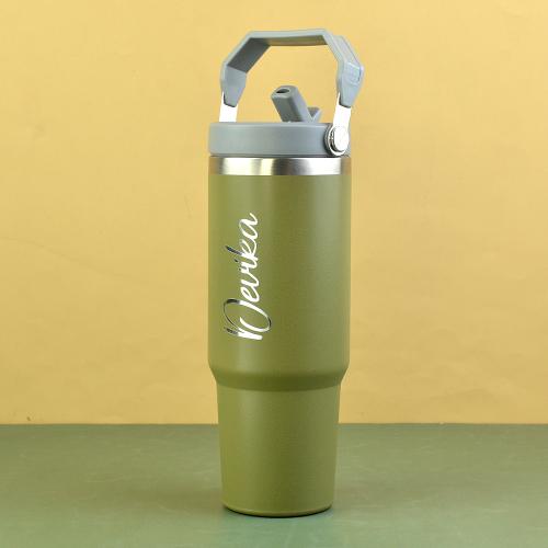 Personalized Green Tumbler