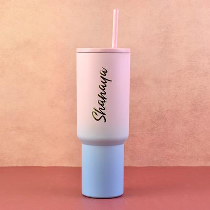 Gradient Personalized Steel Tumbler