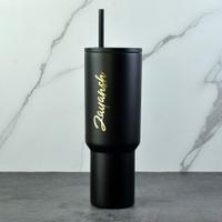 Black Personalized Steel Tumbler 