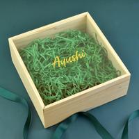 Personalized Name Wooden Slider Box