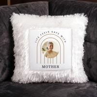 Personalized Mom White Cushion