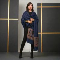 Regal Navy Blue Pashmina Shawl