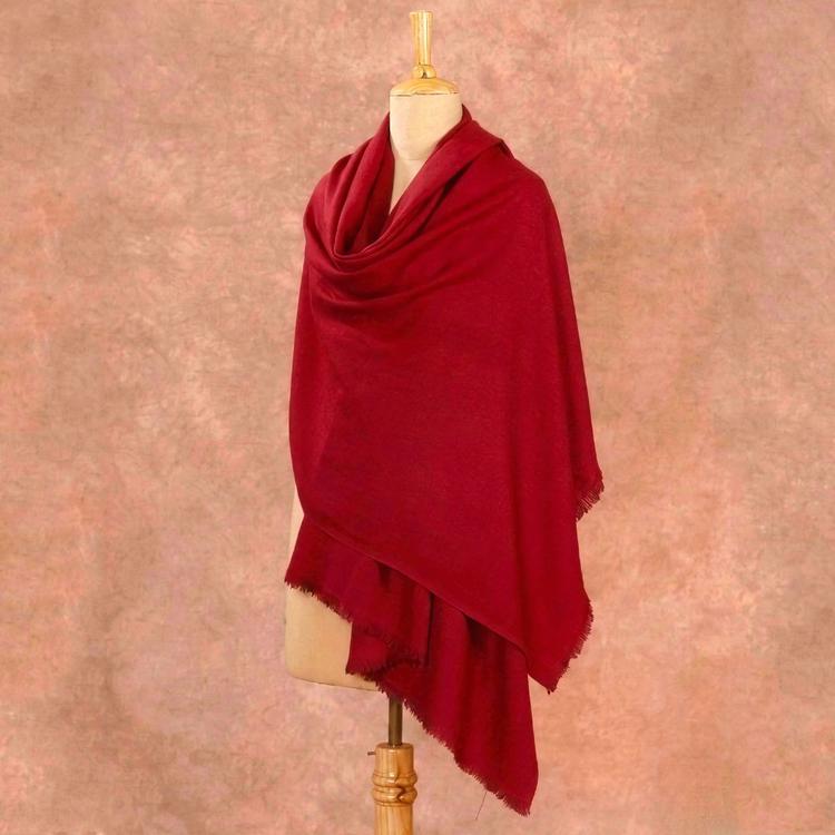 Crimson Pashmina Shawl