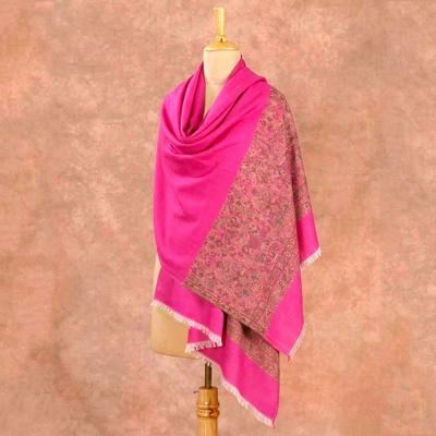 Royal Pink Pashmina Shawl