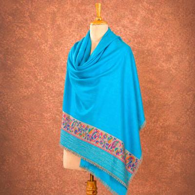 Turquoise Pashmina Shawl