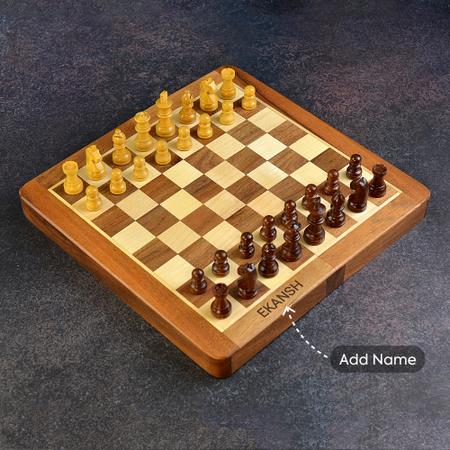 Personalized Wooden Chess Board