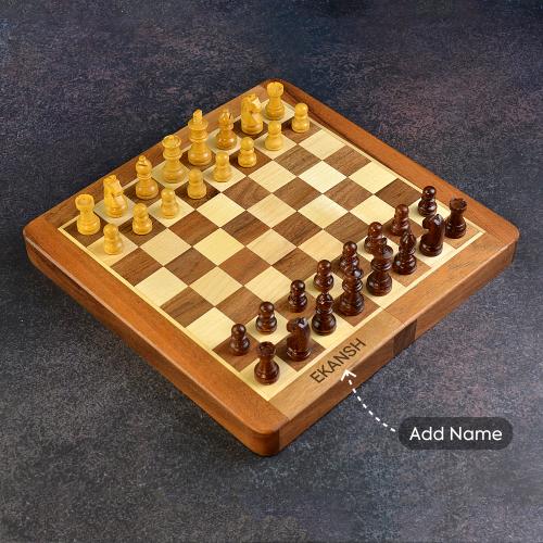 Personalized Wooden Chess Board
