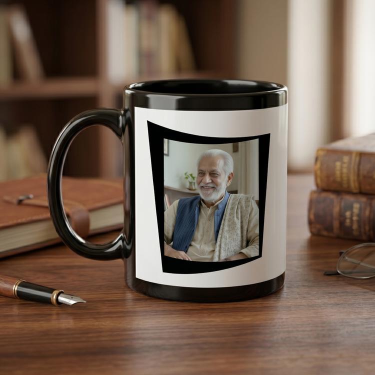Love You Papa Black Mug