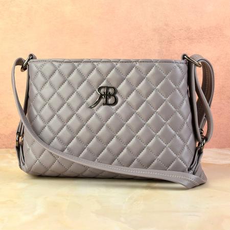 Taupe Textured Sling Bag