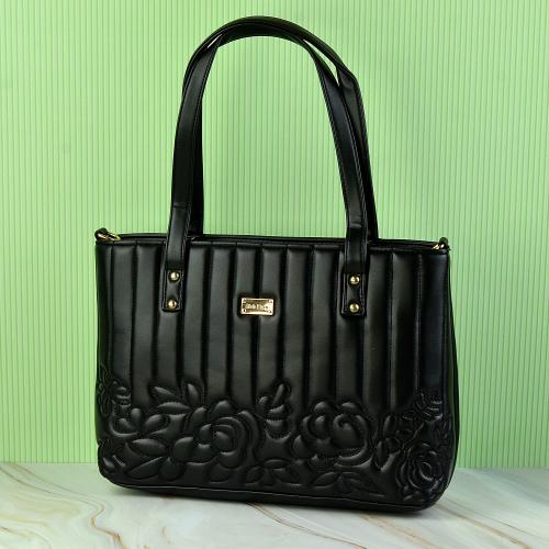 Floral Embossed Shoulder Bag