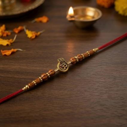 Om Feather Dori Rakhi