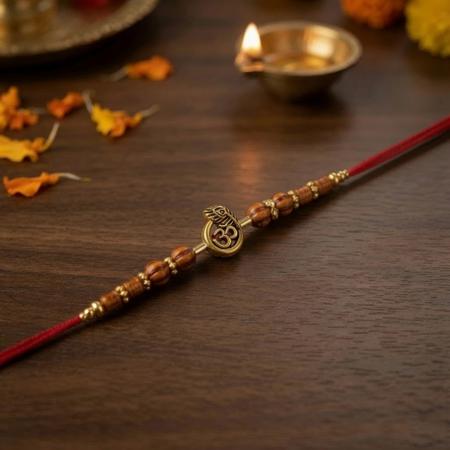 Om Feather Dori Rakhi