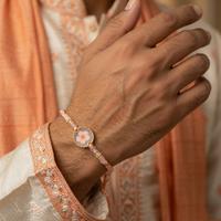 Peach Blossom Resin Rakhi