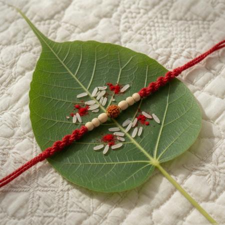 Rustic Rudraksh Dori Rakhi