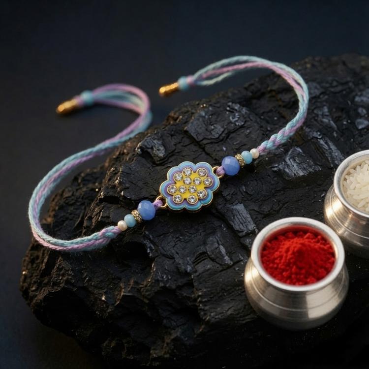 Twisted Thread Blossom Rakhi