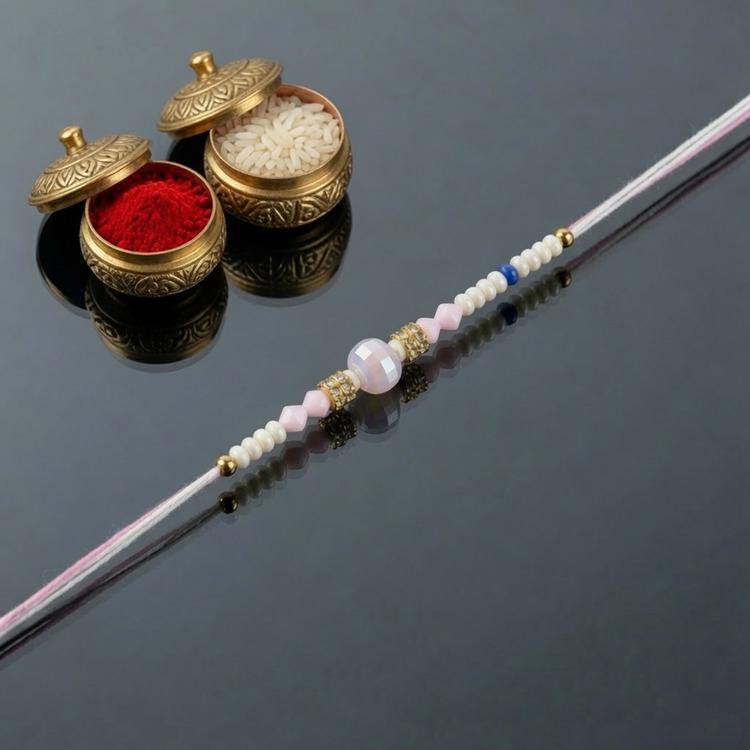Baby Pink Blossom Dori Rakhi