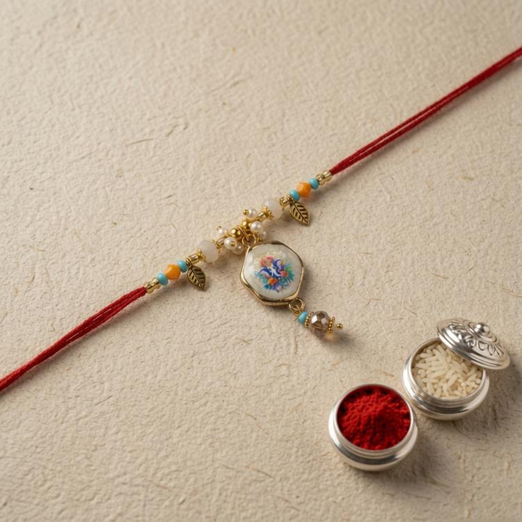Elegant MOP Ganesh Rakhi