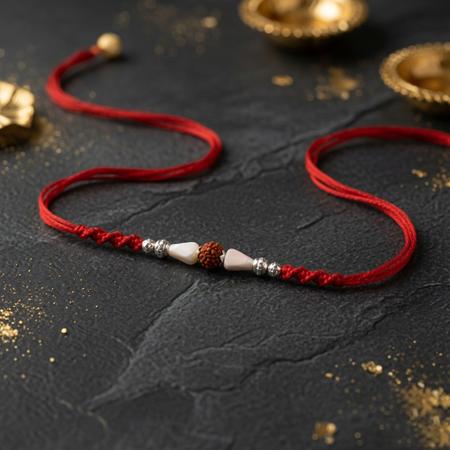 Charming Rudraksh Dori Rakhi