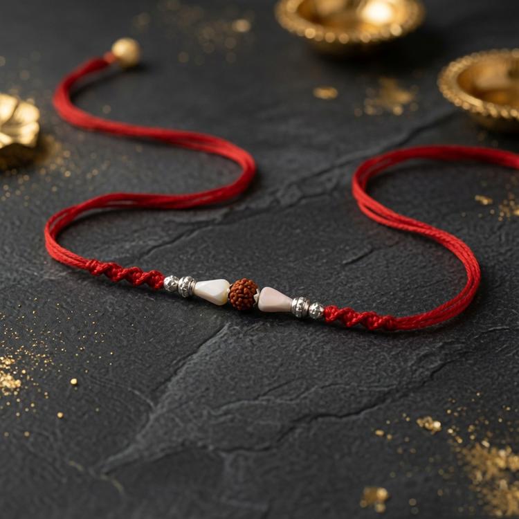 Charming Rudraksh Dori Rakhi