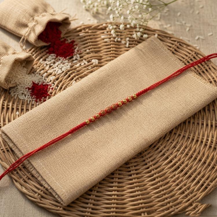Classic Trio Rudraksh Dori Rakhi