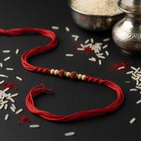 Sacred Twin Rudraksh Dori Rakhi