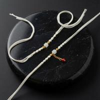 Ivory Charm Couple Rakhi Pair