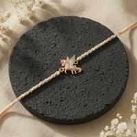 Enamel Unicorn Charm Rakhi
