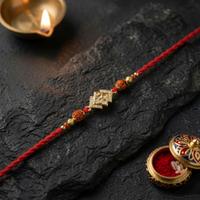 Layered Square Om Rakhi