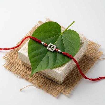 Square Frame Om Rakhi