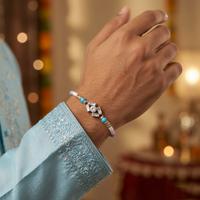 Pastel Crystal Dori Rakhi