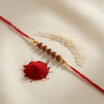 Panch Rudraksh Dori Rakhi