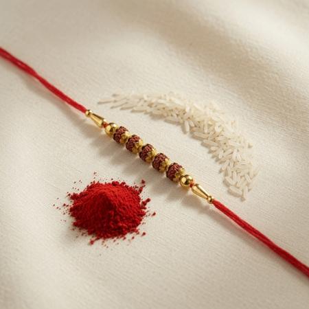 Panch Rudraksh Dori Rakhi