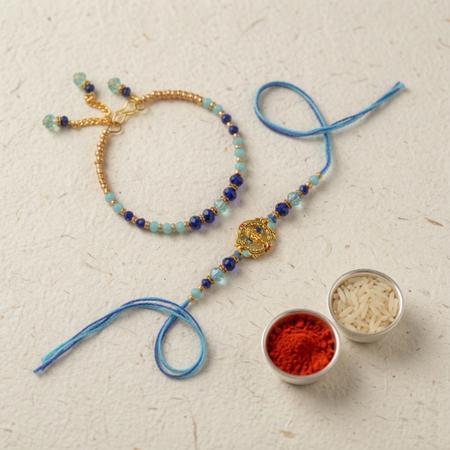 Aqua Ganesh Rakhi and Lumba