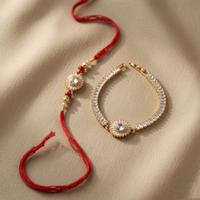 Sparkling Sunburst Bhaiya Bhabhi Rakhi