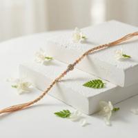 Elegant Crystal Charm Rakhi