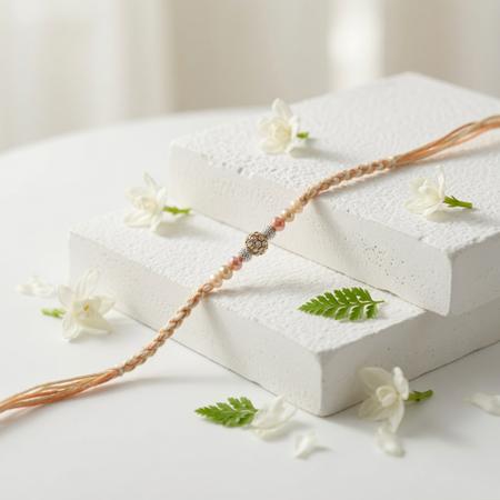 Elegant Crystal Charm Rakhi