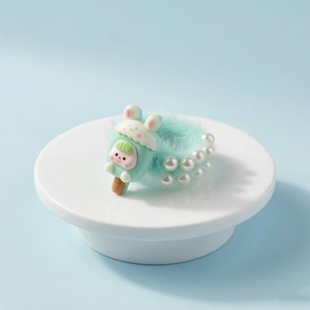 Bunny Popsicle Fluffy Wristband