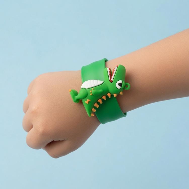 Green Crocodile Slapband