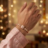 Pastel Bloom Floral Rakhi