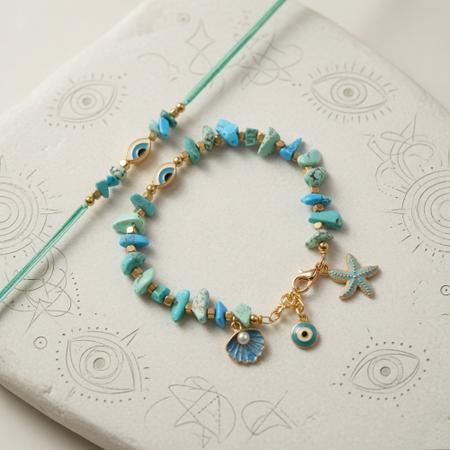 Ocean Charm Bracelet Lumba Rakhi