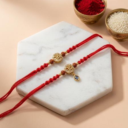 Divine Om Couple Pair Rakhi