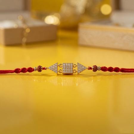 Royal Diamond Shield Rakhi