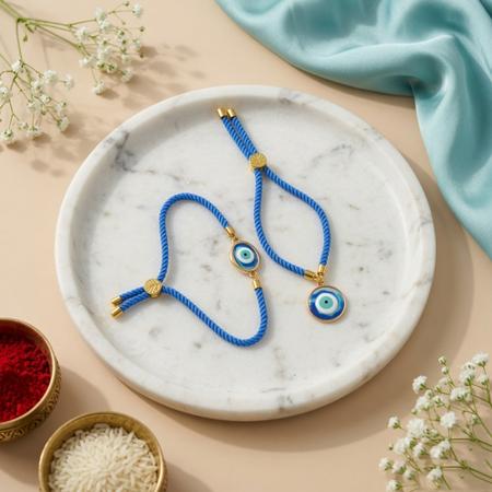 Resin Evil Eye Couple Bracelet Bands