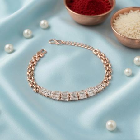 Crystal Elegance Bracelet Rakhi