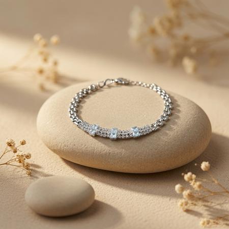 Silver Sparkling Bracelet